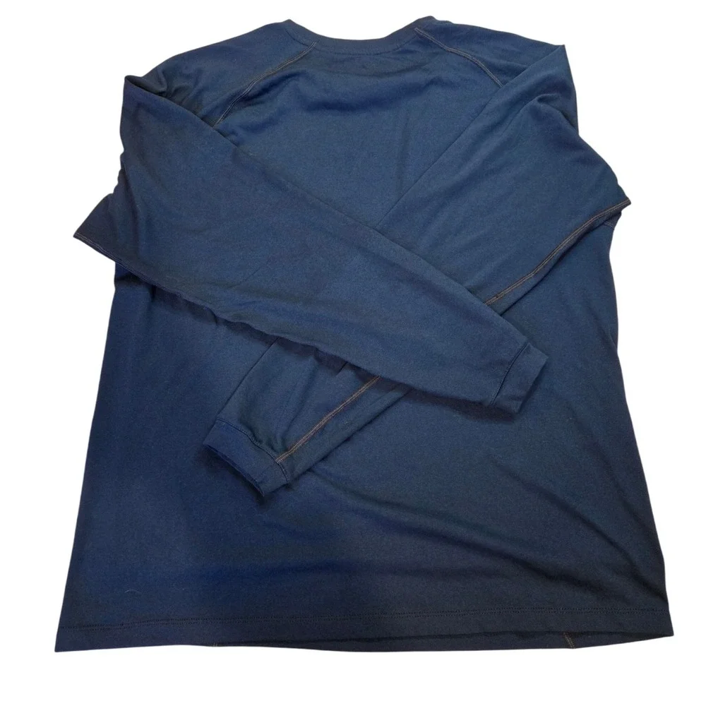 Adidas Michigan Wolverines Football Long Sleeve T Shirt Men's Large Navy Yellow - Picture 5 of 5